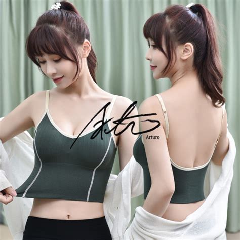 Arturo B Backless Bralette Push Up Bra Crop Top Bikini Top Beach Wear Padded Bra Edison Shop