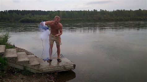 рыбалка на кастинговую сеть - YouTube