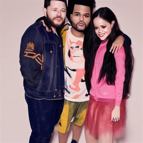 A Superstar Trio Jenna Ortega Barry Keoghan And The Weeknd Unite For