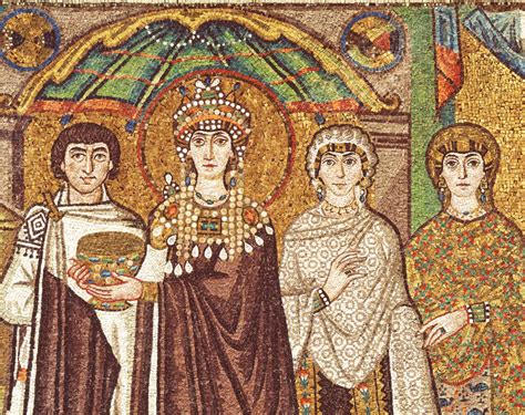 The Procession Of Justinian And Theodora In The Basilica Of San Vitale