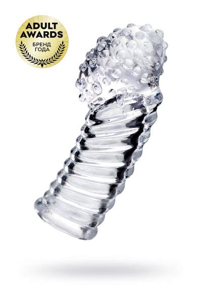 Рельефная насадка на палец Dale - 8,5 см, A-toys, прозрачная купить на ...