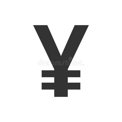 Yen Yuan Money Currency Vector Icon In Flat Style Yen Symbol I Stock