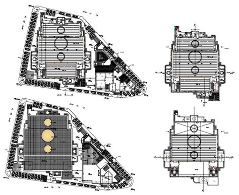 Soccer Playground Stadium Detail Plan Elevation And Section 2d View