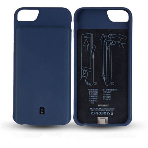 Чехол аккумулятор для iPhone 6/6S/7/8 battery Case - 4500 mah blue ...
