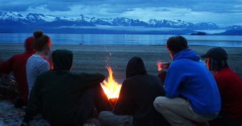 Camp At Boy Scout Beach In Juneau Juneau Alaska