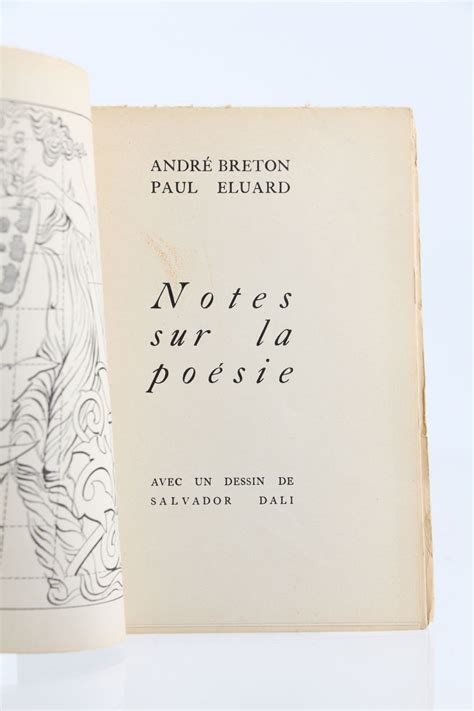 Breton Notes Sur La Po Sie Edition Originale Edition Originale