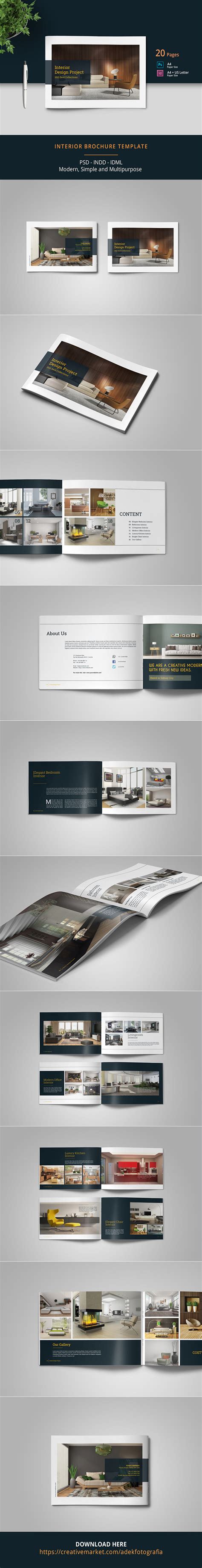 Brochure Catalog Template on Behance