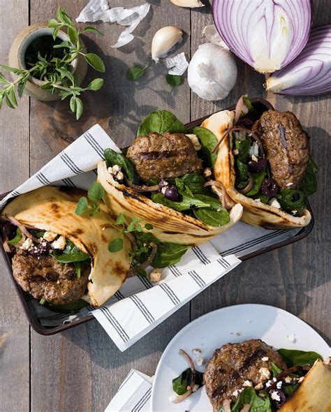 Grilled Greek Pita Burger Super Safeway