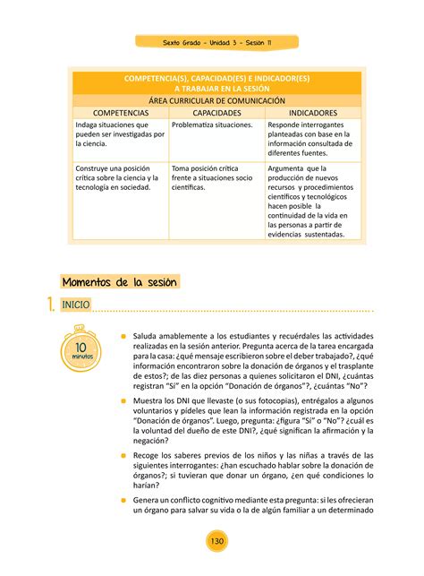 Documentos Primaria Sesiones Unidad03 Sexto Grado Integrados 6g U3 Sesion11 Pdf