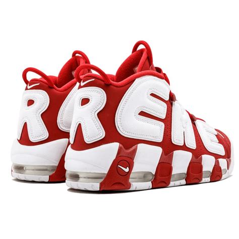 Supreme X Nike Air More Uptempo Varsity Red — Kick Game