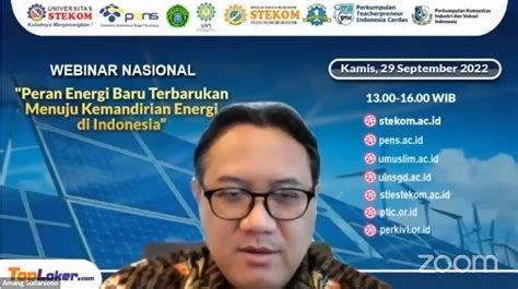 Webinar Nasional Peran Energi Baru Terbarukan Menuju Kemandirian Energi