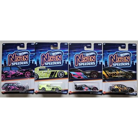 Hot Wheels Neon Speeders BMW M Honda S SRT Viper GTS R Datsun Wagon Soft