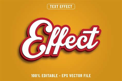 Premium Vector 3d Effect Text Effect Design