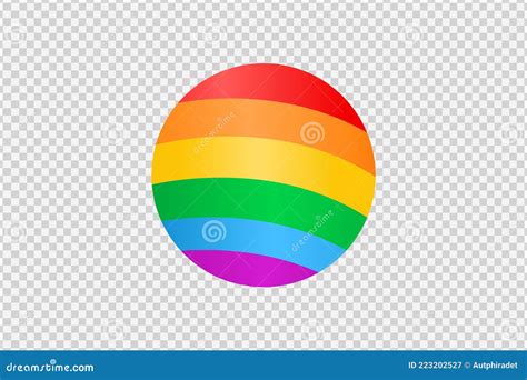 Rainbow Lgbt Circle Shape Isolated On Png Or Transparent Background Symbol Of Lgbt Gay Pride