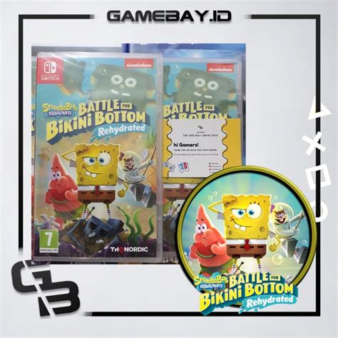 Jual Switch Spongebob Squarepants Battle For Bikini Bottom Rehydrates Shopee Indonesia