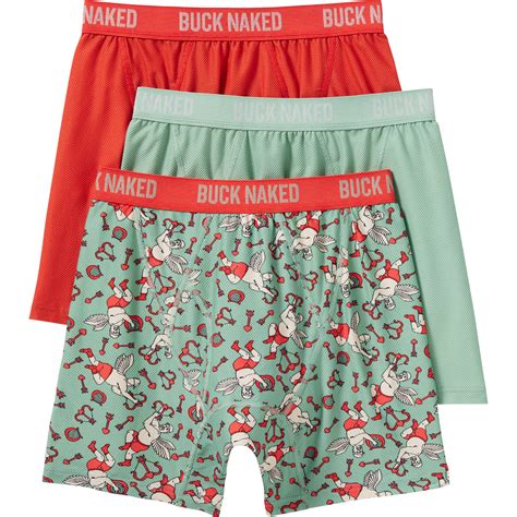 Men S Buck Naked Performance Boxer Briefs 3 Pack Gift Set Duluth Trading Company