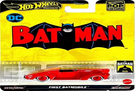Hot Wheels Premium Pop Culture Batman First Batmobile Hxd Dc Idefix