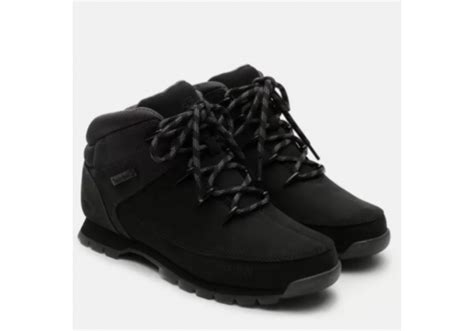 Ботинки Тимберленд Euro Sprint Mid Hiker черные (41-46)