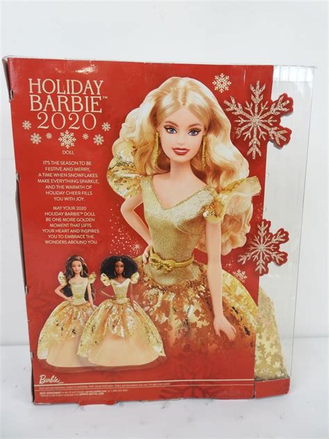 Barbie Signature 2020 Holiday Barbie Doll 12 Inch Blonde Hair Damaged Box New EstateSales Org