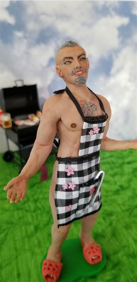 OOAK Giant Rino Miniature Male Nude Dollhouse Doll Scale Tima