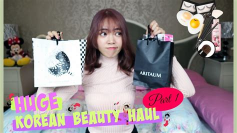 Huge Korean Beauty And Skin Care Haul Mini Review Pt 1 Bemerry☻ Youtube