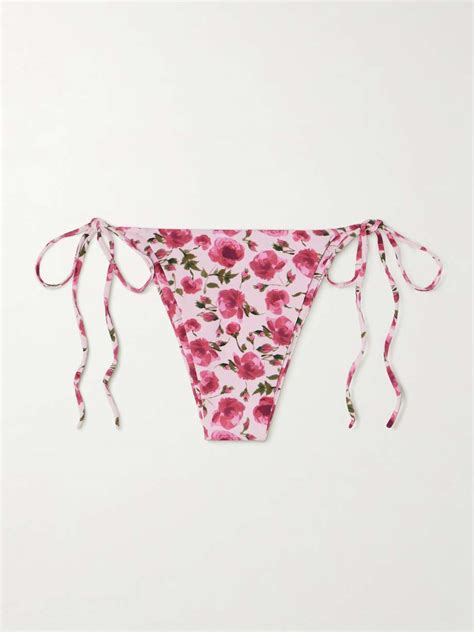 MAGDA BUTRYM Floral Print Bikini Briefs NET A PORTER
