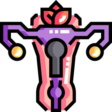 Vagina Detailed Straight Lineal Color Icon