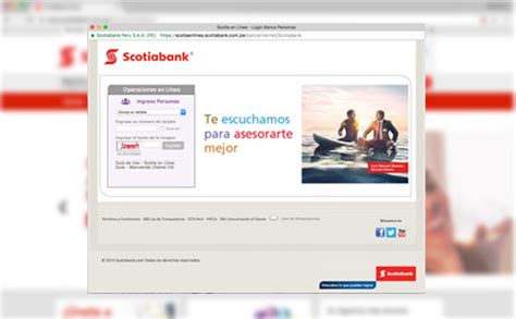 Scotia En Linea Y Banca M Vil Scotiabank Per