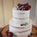 Fresh Fruit Topped Naked Wedding Cake