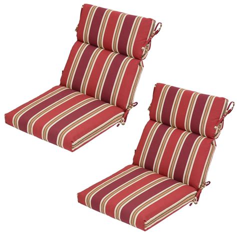 Chili Stripe Outdoor Dining Chair Cushion 2 Pack 8718 02219600 The