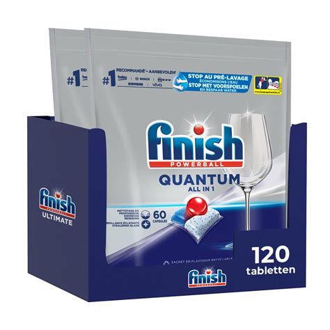 Finish Finish Quantum All in 1 Regular Vaatwastabletten - 120 Tabletten ...