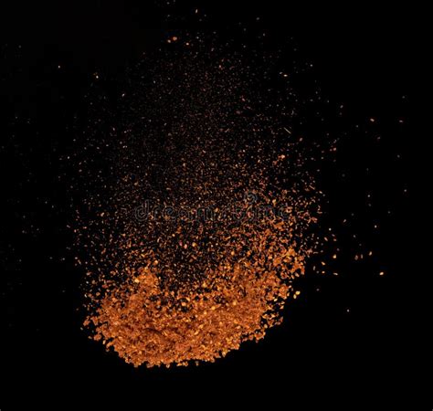 Red Hot Chilli Flying Explosion Red Grain Chilli Explode Abstract