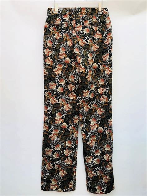 Zara Floral Loose Fit Trousers Palazzo Size Small Ref 8110 710 Ebay