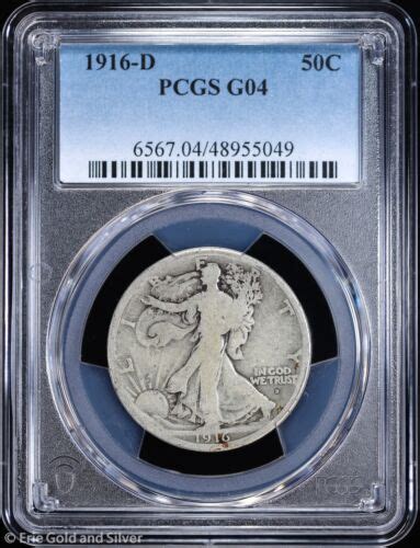 1916 D 50c Walking Liberty Half Dollar PCGS G 04 EBay