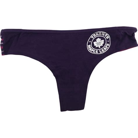 Nhl Toronto Maple Leafs Thong Underwear Purple 2 Pack Panties