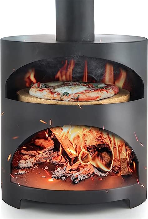 Meine Feuertonne Pizzaofen FirePit Holzbackofen Mit 3cm Dickem