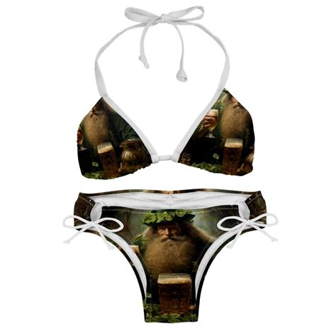 Saint Patrick S Day Detachable Sponge Adjustable Strap Bikini Set Two Pack Versatile