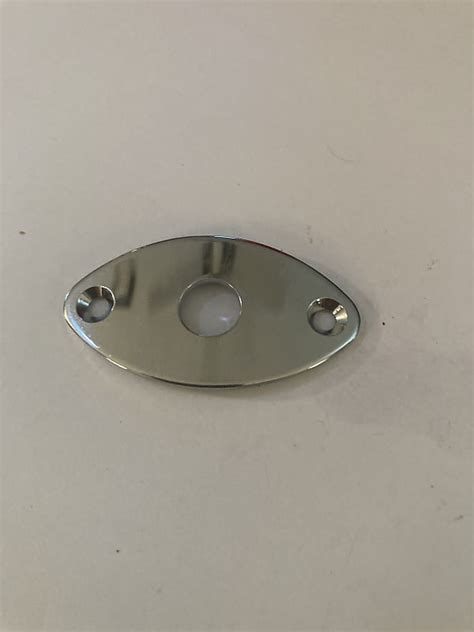 Washburn 14 Inch Input Jack Plate 2010s Chrome Reverb