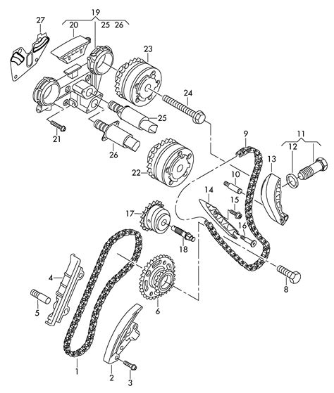 Volkswagen Passat Variant 2011 2015 Camshaft Timing Chain Slide Rail Vag Etka Online