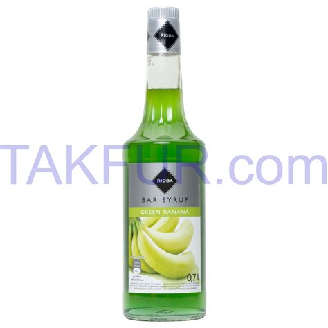 Сироп Rioba Bar Syrup со вкусом банана 0,7л купить онлайн с доставкой в ...