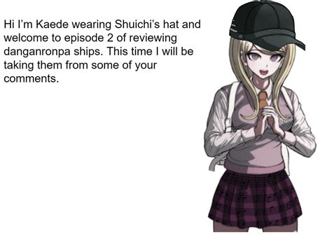 Kaede Wearing Shuichis Hat Reviews Danganronpa Ships 2 Rdanganronpa