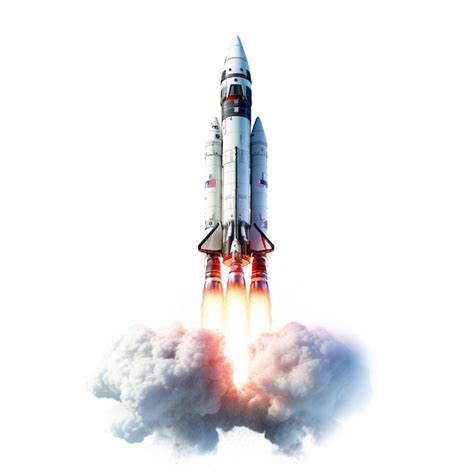 Premium Photo | Rocket with white background high quality ultra hd
