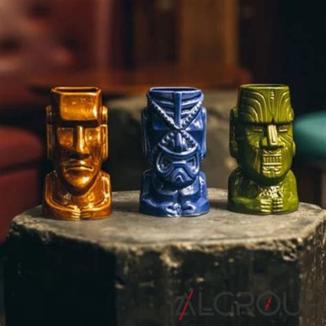 Стакан Тики 500 мл, зеленый, Moko, Tiki Tropical, Urbanbar (Урбанбар ...