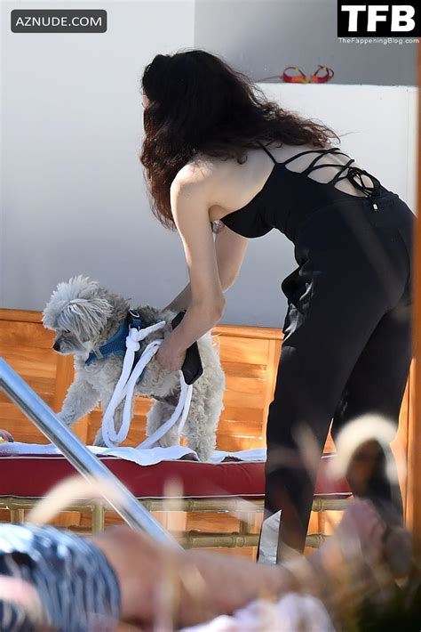 Melanie Hamrick Sexy Seen Flaunting Her Hot Body In A Black Swimsuit In Miami AZNude