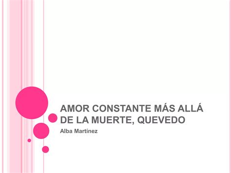 Amor Constante M S All De La Muerte Ppt