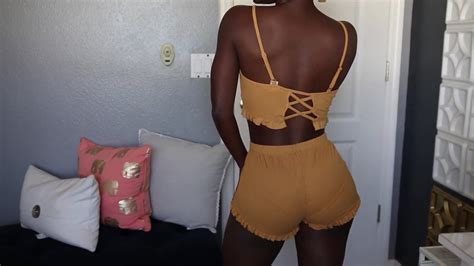 Phat Ass Ebony Panty Try On XHamster
