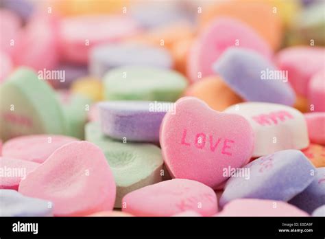 Heart Shaped Candies Stock Photo Alamy