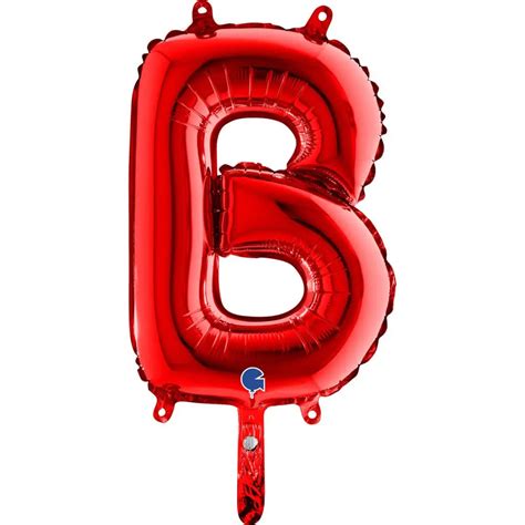 Ballon Aluminium Lettre B Rouge Cm Ballons Lettres Rouge Sur