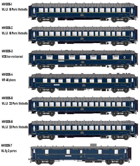 LS Models MW1005 CIWL Personenwagenset 7tlg Le Train Bleu Ep III