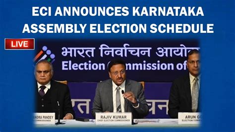 Live Election Commission Announce Schedule Of Karnataka Assembly